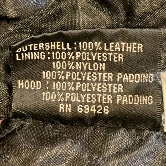 Wilsons Leather Men's Vintage 1980's Mid Length 100% Leather Hooded Jacket SZ‎ L - Picture 8 of 11